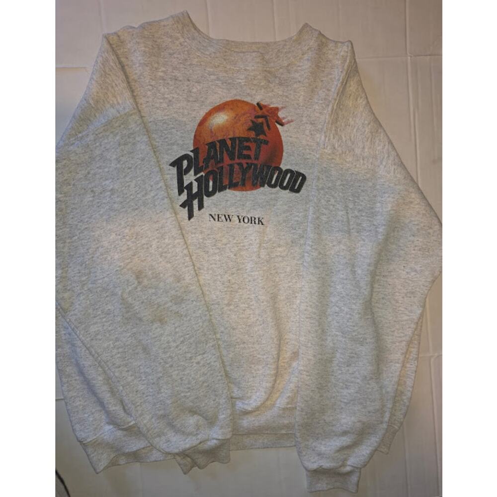 Vintage Santee Sweats Planet Hollywood New York City Sweatshirt Pullover XL USA